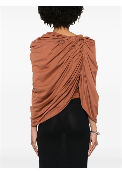 Brown Nun T top - women RICK OWENS | RO01D2250BH54